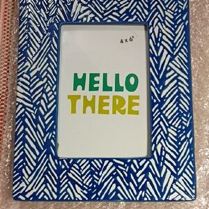 Blue Patterned Photo Frame